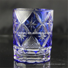 голубые декоративные стекла вырезывания для питья